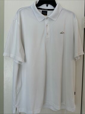 Greg Norman Collection White Men's Performance Polo Shirt